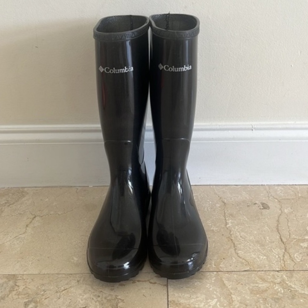 Columbia Black Tall Rain Boots #41